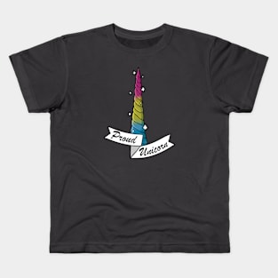 Proud Unicorn - Pansexual Kids T-Shirt